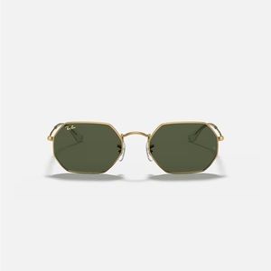 Ray-Ban Gold and Green Sunglasses